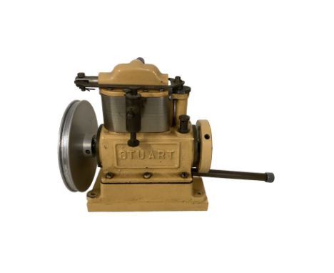 Rare Stuart Turner Sirius Twin Engine. Prob mid-century  Excellent condition. Complete with base plate.  Provenance: A Privat