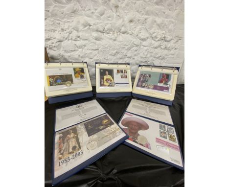 Thirty-One Golden Jubilee 1oz silver limited edition of 500 coin covers plus two others (33) (33)&nbsp;Golden Jubilee set edi