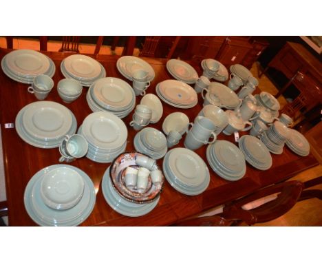 A large Woods Ware 'Bery' tea and dinner service, glazed in green (approx. 150), together with a small quantity of Woods Ware