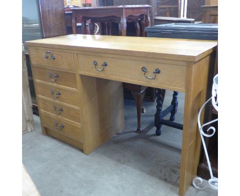 A light oak desk 