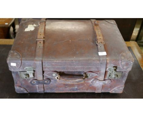 A vintage leather case 