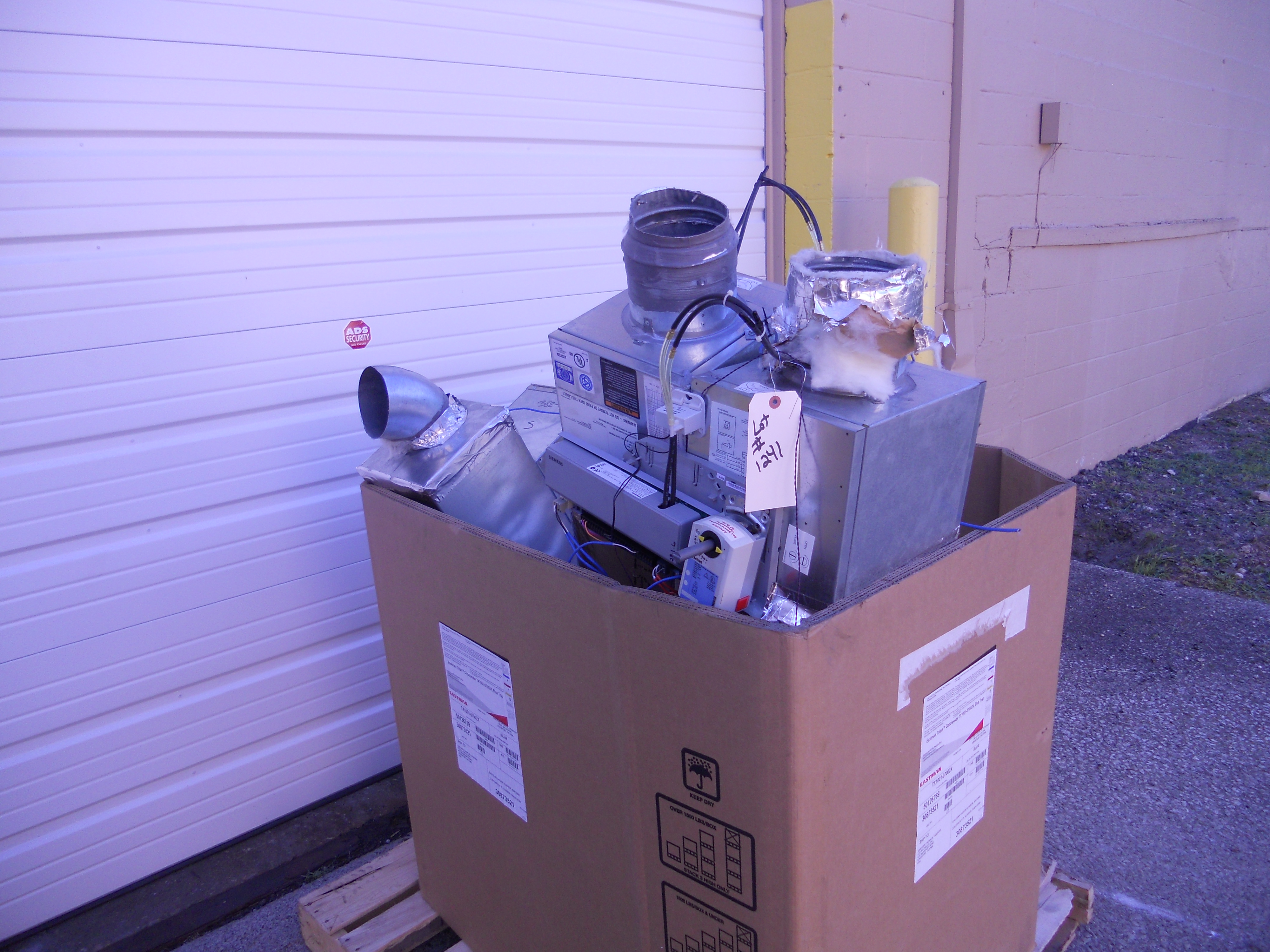 One Lot of (1) Heatrix duct heater & (2) Trane Varitrane Volume units