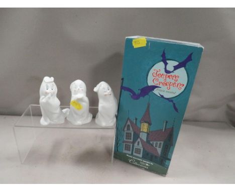 A vintage Nao Halloween Jeepers Creepers sweet porcelain set of 3 spooks in original box 