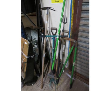A selection of garden tools 