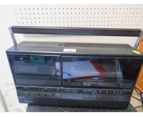 A Mitsubishi video cassette recorder 