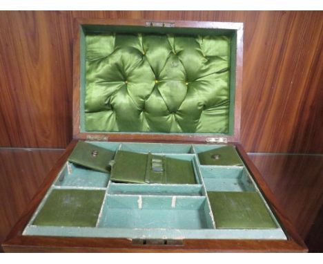 A vintage treen workbox 