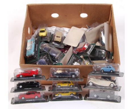 A collection of approx 30x Del Prado made 1:43 scale precision diecast model sports cars. All appear mint and unopened, still