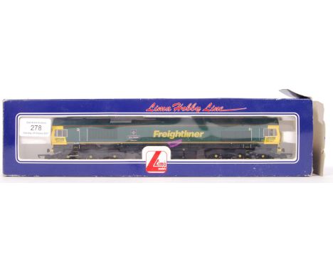 A Lima Models railway trainset 00 gauge locomotive L205059 ' Don Raider ' Freightliner loco. Within the original box. &nbsp;