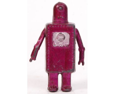 A rare c1950's Johillco / John Hill &amp; Co diecast / lead ' Suitcase Robot ' in purple, with silver grill to front. From th