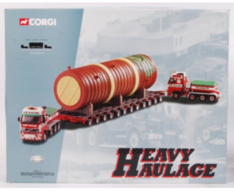 A Corgi Heavy Haulage diecast model set CC12403 Volvo FH 4 Axle Ballasted Tractor x 2, Nicholas Bogies & Fertiliser Dryer Loa
