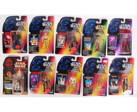 A collection of 10x assorted Kenner made carded action figures - various series and characters, to include; Shadows Of The Em