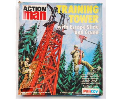 An original vintage Action Man ' Training Tower ' action figure playset, by Palitoy. Appears complete (but unchecked), with i