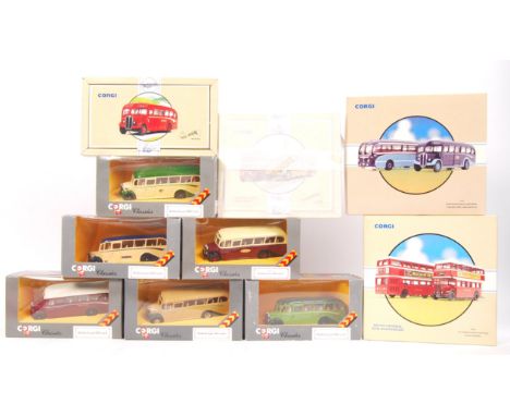 A good collection of assorted Corgi diecast models. Comprising of; 6x Corgi Classics Bedford OB Coaches / Buses, and 4x Corgi