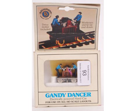 A Bachmann 00 gauge railway trainset Gandy Dancer ' Electrically Powered Hand Car .' Within the original box.
