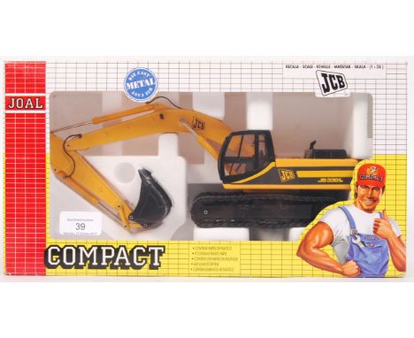 A vintage Joal Compact precision diecast 1:32 scale model No. 261 JCB Tracked Excavator JS330L. Appears mint+, within the ori