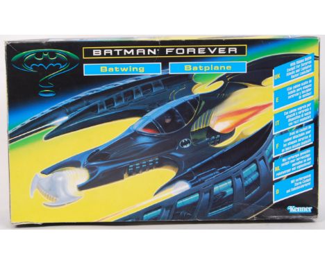 An original Kenner made ' Batman Forever ' action figure playset ' Batwing / Batplane '. Complete, and in working order. With