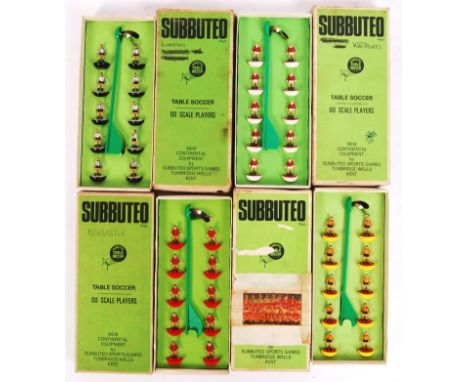 A collection of 4x original vintage Subbuteo football teams to include box titles; Bradford City, Newcastle &amp; others. All