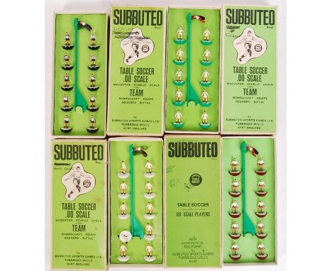 A collection of 4x original vintage Subbuteo football teams to include box numbers; 101, 41, 80 &amp; other. All appear compl
