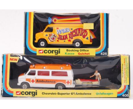 Two original ex-shop stock diecast Corgi models - both appearing mint and unused, within the original boxes. 426 Jean Richard