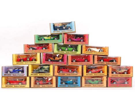 A good collection of 20x vintage 1970's Lesney Matchbox Models Of Yesteryear. All appear in mint+ original condition, within 