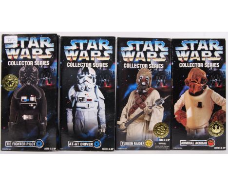 A collection of 4x Star Wars Kenner made ' Collector Series ' 12" scale action figures. All mint. Comprising of; TIE Fighter 