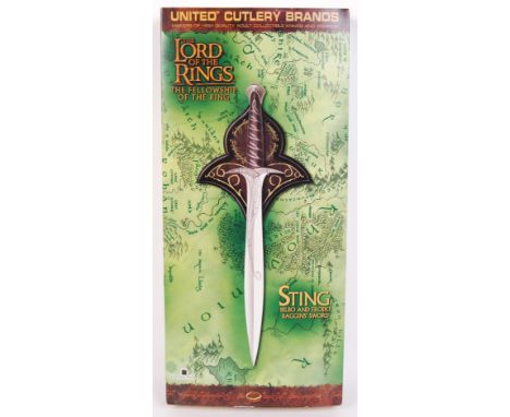 A Lord Of The Rings ' Fellowship Of The Ring ' United Cutlery Brands made replica ' Sting - The Sword Of Frodo '. Appears as 