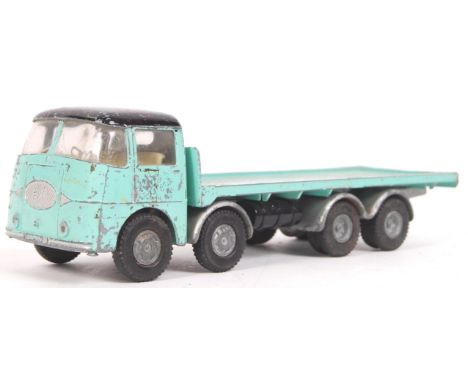 An original vintage Spot On diecast model ERF 68G 1:42 scale model lorry / wagon. Original paintwork in turquoise with black 