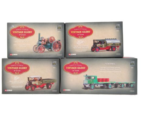 A collection of 4x Corgi diecast model Vintage Glory Of Steam series sets. All 1:50 scale, comprising of; 80204, 80008, 80111