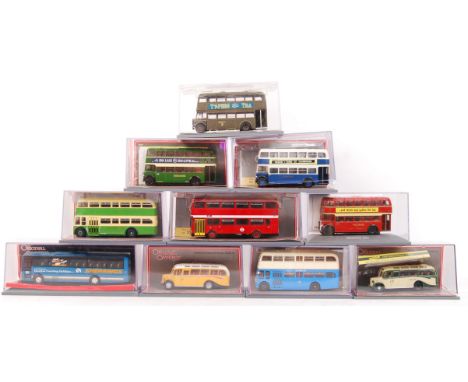 A collection of 10x assorted Corgi Original Omnibus Company 1:76 scale diecast model buses. Each limited edition, within the 