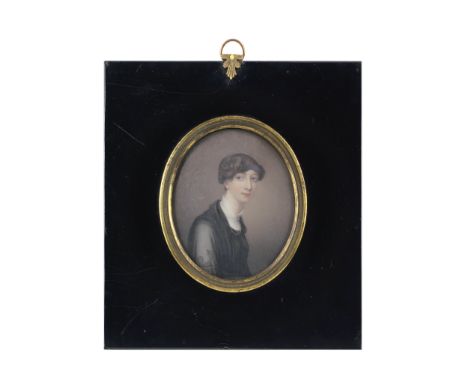 Henry Bone R.A. (Truro 1755-1834 London) A portrait miniature of the Hon. Catherine Isabella Vansittart née Eden, wearing a b