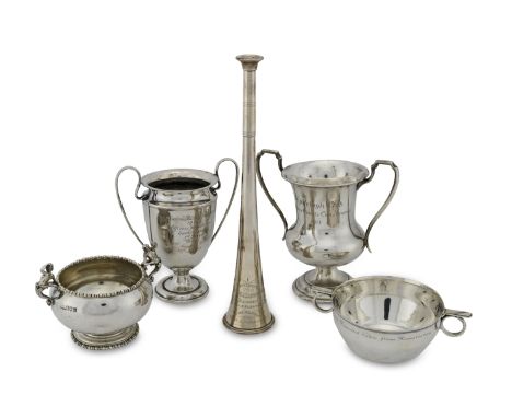 A selection of silverware presented to various members of the Eden familyVarious dates and makers Comprising:a cased silver b