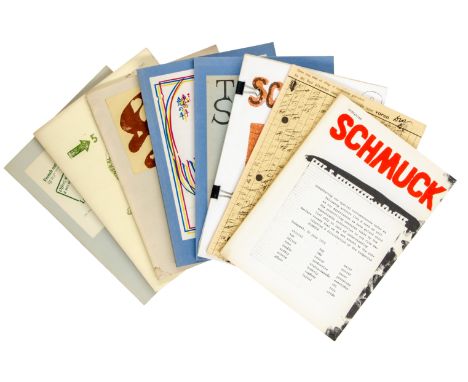 Schmuck. (Anthologie). Herausgegeben von D. Mayor und F. Ehrenberg. Nummern 1-8 (alles Erschienene). Mit verschiedenfarbig mi
