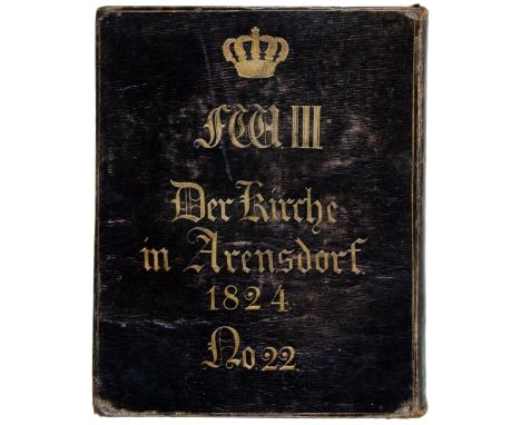 Friedrich Wilhelm III., König von Preußen - - Eigenhändige Unterschrift in: Kirchen-Agende für die Hof- und Domkirche in Berl