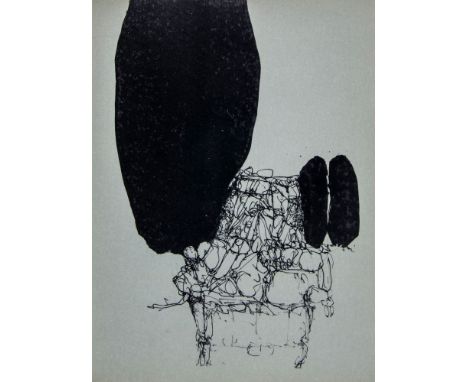 Brock, Bazon und Georg-Karl Pfahler. 10 à 66. Mit 5 Zinkätzungen von Georg-Karl Pfahler. Stuttgart, K. Burkhardt, 1961. 14 nn