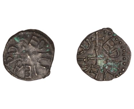 Archbishops of York, Wigmund, Styca, Æthelweard, double-reverse mule, +edilveard around small cross, rev. +edilvevrd around s