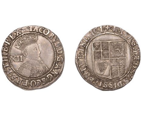 James I (1603-1625), First coinage, Shilling, mm. lis, second bust, 5.81g/11h (N 2073; S 2646). A little weak on face, otherw