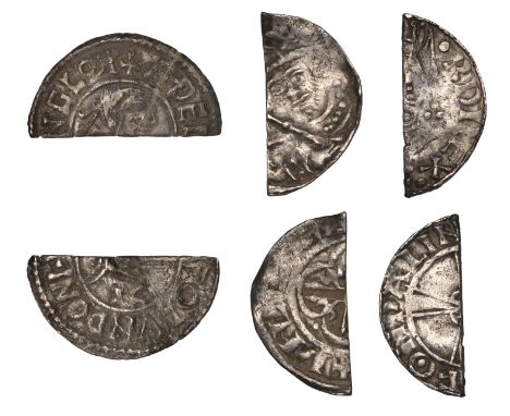 Æthelred II, cut Halfpenny, First Hand type, London, 0.71g/9h (N 766; S 1144); Edward the Confessor, cut Halfpenny, Expanding