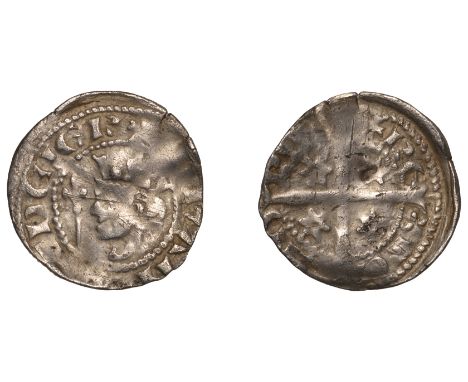 John Baliol (1292-1296), First coinage, Sterling, no mint name, mm. cross pattée, crude bust left, rev. four mullets of six p