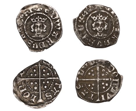 Edward III, Treaty period, Halfpence (2), both London, annulet stops on obv., 0.73g/5h, 0.69g/3h (Withers 17 (5); N 1275; S 1