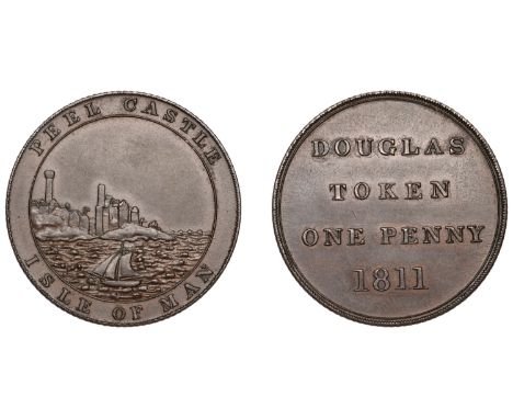 ISLE of MAN, Douglas, Douglas Bank Co (William Littler, Robert Littler and James Dove), Penny, 1811, douglas token, etc, upri
