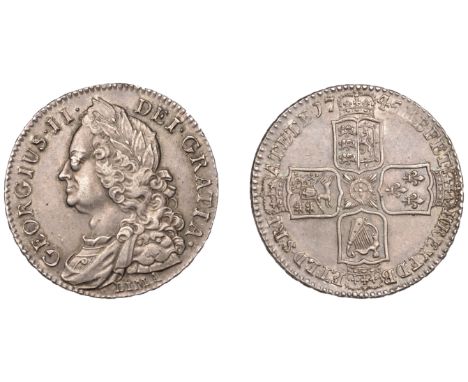George II (1727-1760), Halfcrown, 1745 lima, edge decimo nono (ESC 1687; S 3695). Good very fine £200-£260