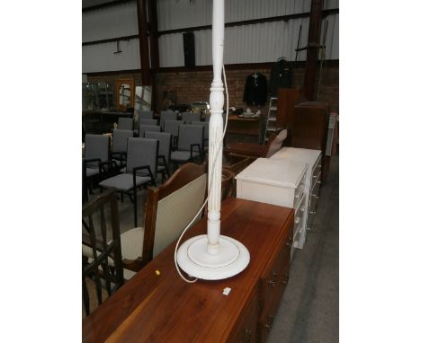 White Painted Standard Lamp