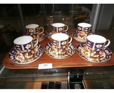 6 Royal Crown Derby Imari Cups and Saucers - 1 Cup chipped and Cracked!!