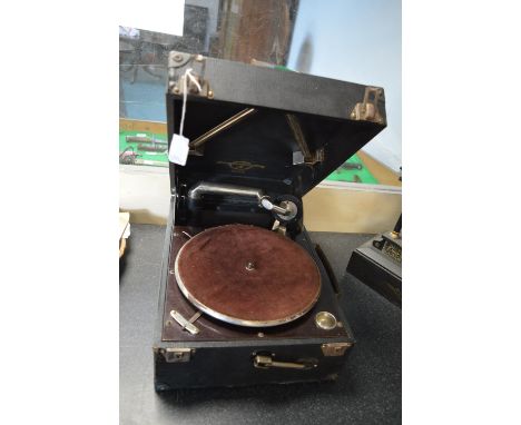 Columbia Portable Gramophone Player with 78rpm Records