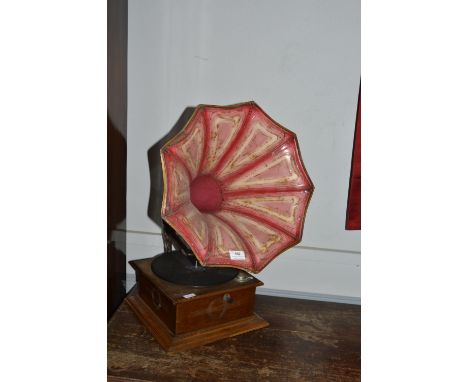 Vintage Gramophone with Horn