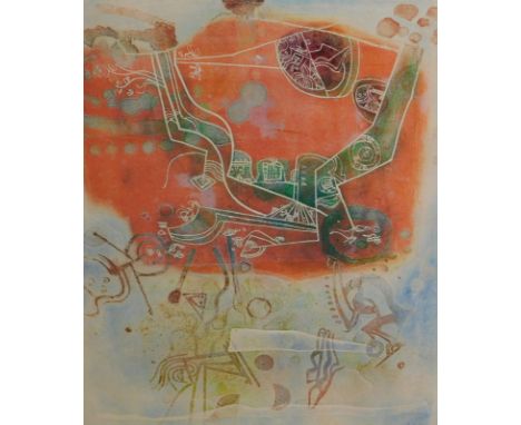Shoilhi Hasegawa (b.1929). Laque de chine 56/110, artist signed lithographic print, 63cm x 51.5cm.