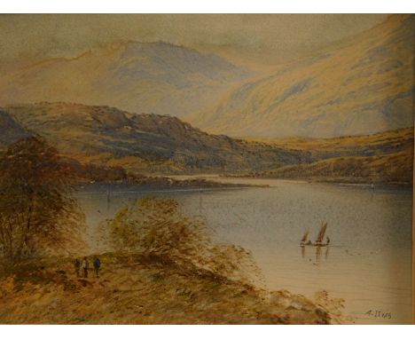 Martin Gallaher (20th Irish School). House before hills with storm gathering, watercolour, initialled, 5cm x 7cm, after winte