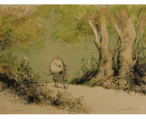 Ronald Searle (1920-2011). The Good Old Days II, artist signed, titled, limited edition coloured print 89/99, 48cm x 64cm.