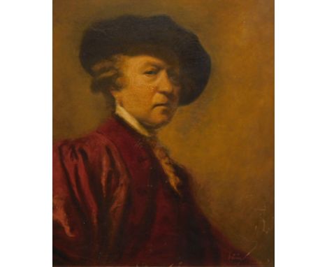 R. Hearn (20thC). Joshua Reynolds, oil on canvas, signed and titled, 74cm x 61cm.