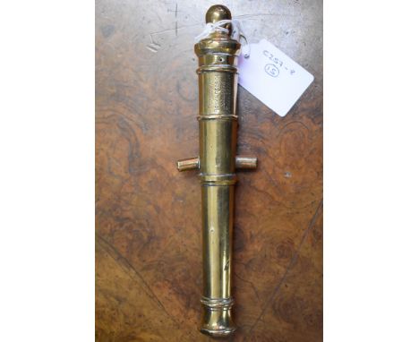 Of Nautical Interest: a Victorian commemorative gun metal model cannon,&nbsp;inscribed 'Relic of the Royal George, Sunk 1784,
